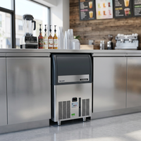 Machine à glaçons commerciale Scotsman AC-106, fabrication rapide de glaçons, 400 kg, cubes, acier inoxydable, refroidissement par air, pour bar à jus et café