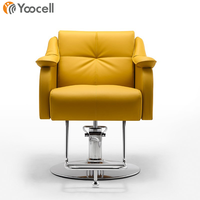 Chaise de coiffure Yoocell, nouvelle chaise de salon de beauté, chaise de coiffure orange, mobilier de salon, chaise de barbier à prix avantageux