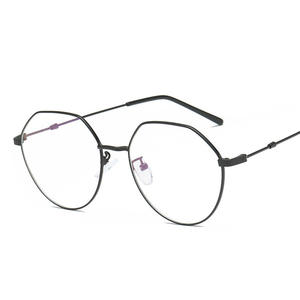 Qianai – montures de lunettes en métal irrégulières pour femmes, avec verres Ac, anti Uv, monture complète pour prescriptions X2 1949 - Product Image 4
