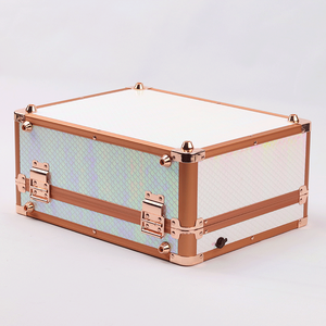 Hộp Đựng Đồ Trang Điểm Đặt Làm Theo Yêu Cầu Mới 2023 Vali Mỹ Phẩm Hộp Cứng Làm Đẹp Tích Hợp Đèn Đầy Đủ Gương Nhà Cung Cấp Bán Sỉ - Product Image 5