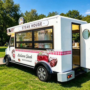Food Truck Trailer Mobile Outdoor Food Cart Durable Galvanized Food Trailer Mobile Fast Food Cart for Street Vendor Business - Product Image 1