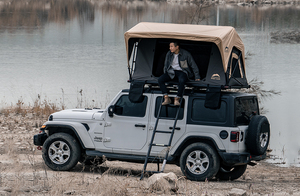 Wildland Outdoor Camper Car 4X4 Tente de toit Vente en gros Soft Shell Isolé Léger RTT Tente de toit de voiture pour 2-3 personnes - Product Image 6
