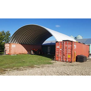 Abri de toit pour conteneur maritime C2040, dôme industriel préfabriqué en PVC étanche, abri extérieur économique pour conteneur de 40 pieds - Product Image 1