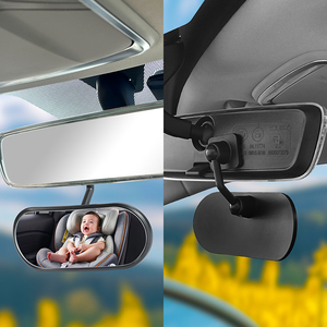 New <b>Car</b> Interior Rearview <b>Mirror</b> with Wider Visual Range Easy-to-Use ABS Glass Side <b>Mirror</b> for Back Seat for Watching Babies - Product Image 5