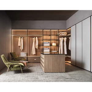 Su misura casa albergo bianco lucido mdf armadi di legno set di mobili di design moderno a specchio camera da letto <span class=keywords><strong>armadio</strong></span> ad <span class=keywords><strong>angolo</strong></span> - Product Image 5