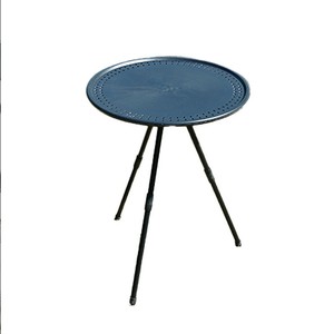 Portable Round <b>Folding</b> <b>Table</b> Outdoor Camping Waterproof Black Metal <b>Small</b> Size - Product Image 3