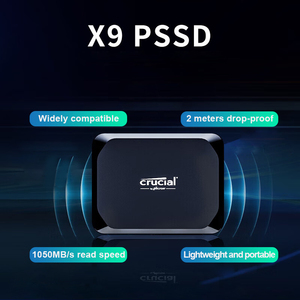 Crucial X9 Portable SSD 1TB 2TB Read up to 1050MB/s USB 3.2 <strong>External</strong> Solid State Drive Lightweight Small Solid State Drive - Product Image 2
