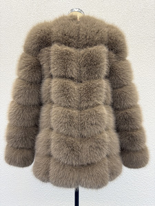 Giacca da donna con <span class=keywords><strong>collo</strong></span> rotondo in pelliccia sintetica - Product Image 4