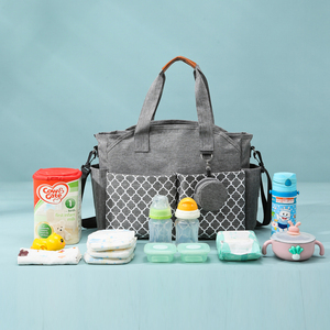 Pannolino da viaggio all'aperto per mamma e bambino di alta qualità borsa portaoggetti a tracolla da donna borsa per pannolini per mamma con borsa per ciuccio - Product Image 6