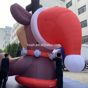 ضخمة عيد الميلاد نفخ الرنة الغزلان الدائمة للعطلات الديكور في الهواء الطلق - Product Image 2