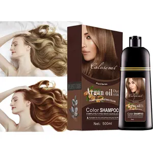 2023 Venta al por mayor Etiqueta Privada natural orgánico producto para el cuidado del cabello potente color de larga duración aceite de argán tinte para el cabello champú de color