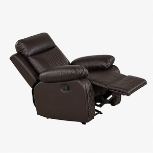 Fauteuil inclinable manuel en cuir CY, chaise longue imperméable, canapé inclinable automatique avec massage pour hôtel et salon - Product Image 4