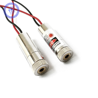 Module de Diode Laser, Laser rouge simulateur de focale 650nm 30mW Laser 3-5V w/12mm dissipateur thermique