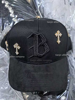 Gorra de Béisbol Bordada con Chip NFC El Barbas 2026, Gorras Negras de Gamuza con Cierre a Presión Sad Boys para Hombre, Gorra Canelo