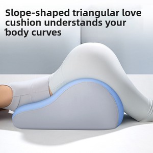 <span class=keywords><strong>Almohada</strong></span> de Espuma Viscoelástica para Adultos, Soporte Lumbar para Enfermería y Apoyo Corporal, Diseño de <span class=keywords><strong>Cuña</strong></span> para Parejas, Funda Lavable de Punto, Colchoneta para Cama de Hotel - Product Image 4