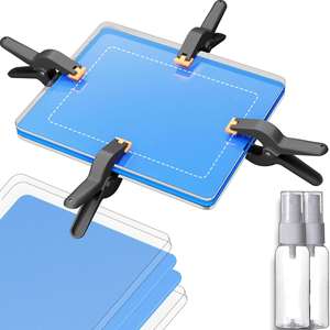 Kit de réparation TCG - Plaque de pression en acrylique, coussinet en mousse, clip à ressort, flacon pulvérisateur pour la réparation de cartes de transaction - Product Image 1