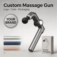 Masseur électrique haute performance, percussion de 10 mm, 4 têtes interchangeables pour le dos, le cou, les jambes et le corps entier