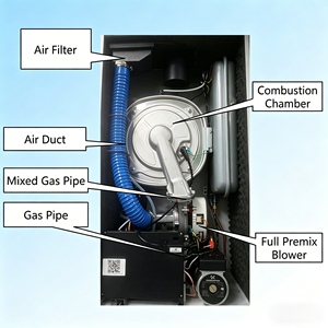 Accessori per <span class=keywords><strong>Caldaie</strong></span> a GPL/Gas Naturale: Ventilatore a Bocca Quadrata 220V 85W per Squirrel Haier <span class=keywords><strong>IMMERGAS</strong></span> a Montaggio a Parete - Product Image 3