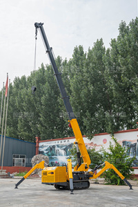 מנוף עכביש זחלי קטן נייד חשמלי עם זרוע הידראולית של טופמאי, <span class=keywords><strong>1</strong></span> טון, נשלט מרחוק, בעל יעילות גבוהה וגובה הרמה מקסימלי - Product Image 3