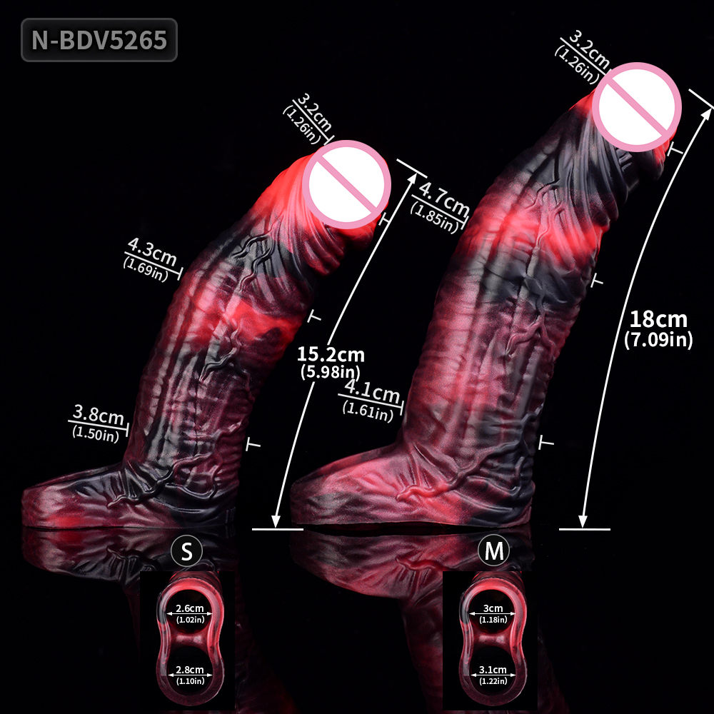 male vibrator sleeve Male Vibrator Penis Sleeve Cock Ring Strap-on Dildo Double Penetration Sex  Toys main image 1