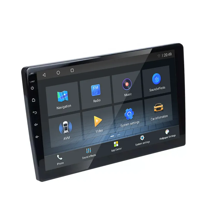 Qualcomm QLED Carplay Android 11 8core, sistem multimedia mobil DSP 6 + 128GB untuk stereo Radio WIFI GPS universal 2din