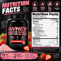 Poudre de protéines de lactosérum 25g Protéines Saveur Fraise Shake protéiné après l'entraînement Fabricant OEM ODM Marque privée