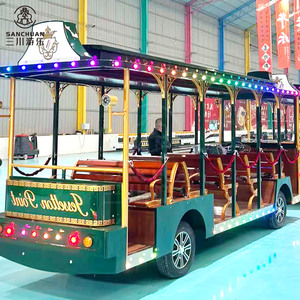 Trenino Turistico Elettrico Personalizzato a 14 Posti per Visite Turistiche in Città, Veicolo Bus Auto in Vendita - Product Image 1