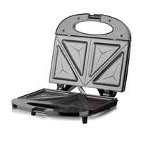 Nouveau ! Mini gaufrier électrique 2 tranches, grill à sandwich antiadhésif pour petit-déjeuner, appareil de cuisine – Vente chaude 2026