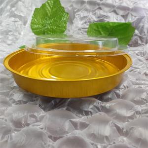 Casseroles en aluminium réutilisables de 9 pouces Récipients plats pour pizza et <span class=keywords><strong>tarte</strong></span> sans <span class=keywords><strong>couvercle</strong></span> pour les plats à emporter et le stockage des aliments - Product Image 4