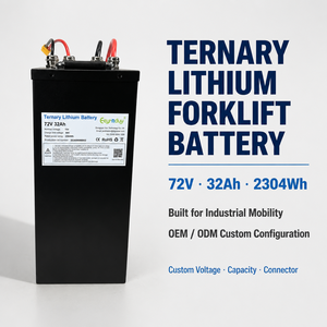 ชุดแบตเตอรี่ลิเธียมไอออนแบบกำหนดเอง 72V 32Ah 2304Wh Li-ion NCM พร้อมระบบจัดการแบตเตอรี่อัจฉริยะ (Smart BMS) สำหรับรถสามล้อและรถกอล์ฟ - Product Image 2