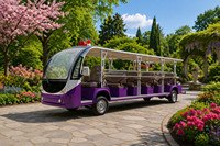 Autobús Turístico Eléctrico Renqi de 20 Plazas, 72V 150AH 7.5KW, Velocidad de 28 km/h, para Lugares Turísticos, Resorts, Parques y Campus