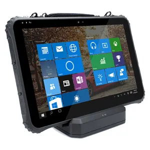 Windows 10 מחשב לוח מחוספס 700 nits לוח עמיד למים p67 gps נתונים קולקטיר עם סורק