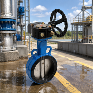 Engrenage à vis sans fin OEM ODM pour station de pompage d'eau de refroidissement et pipeline industriel avec siège de joint résilient - Product Image 2