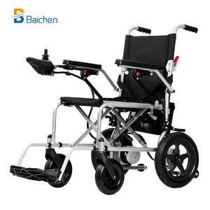 2024 Hot Selling High Strength Iron Lightweight Outdoor Sport Wheelchair Portable 4x4 Folding Electric Wheelchair For Disabled