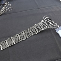 Filet de remplissage pour balustrade de balcon en maille de câble métallique flexible en acier inoxydable durable avec embouts
