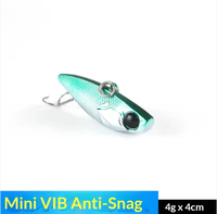 Umpan Pancing Aotuo 4g VIB Jig Lure Umpan Buatan Keras Anti-Snag Claw Hook untuk Ikan Bass Mandarin Air Tawar
