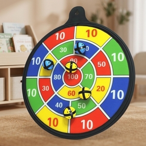 Child Safe <b>Dart</b> Game 16 Inch Magnetic Dartboard Eco-Friendly Safety Lightweight - Product Image 1