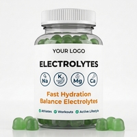 Complément alimentaire en bonbons gélifiés électrolytiques pour l'hydratation et l'énergie, avec mélange de potassium, magnésium, calcium, sodium, 60 gommes, 180 g, OEM ODM