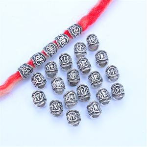 Gran oferta, accesorios de manguito trenzado de <span class=keywords><strong>pelo</strong></span> de runa vikinga de 24 letras para anillos de Rastas, cuentas de <span class=keywords><strong>pelo</strong></span> para trenza sintética - Product Image 6