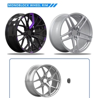 Jantes forgées personnalisées, nouvelles, noires et rouges, à rayons multiples, 20 pouces, 5x112, 5x120, 6061-T6, monobloc, en alliage, pour 530Li
