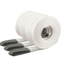 Sangle de levage robuste personnalisée pour grue, double brin, configuration œil-à-œil, en PE, capacité 2 tonnes
