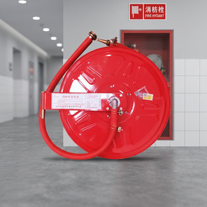 Red Flexible <b>Fire</b> Hose Reel Foam Firefighting Equipment Retractable Hose Connector for Airport <b>Fire</b> Protection - Product Image 3