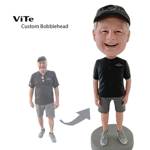 Polymer Clay Handmade Love Custom Statue Q-version Shaking Head Figurine Graduation Birthday <strong>Weddings</strong> <strong>Keepsake</strong> - Product Image 4
