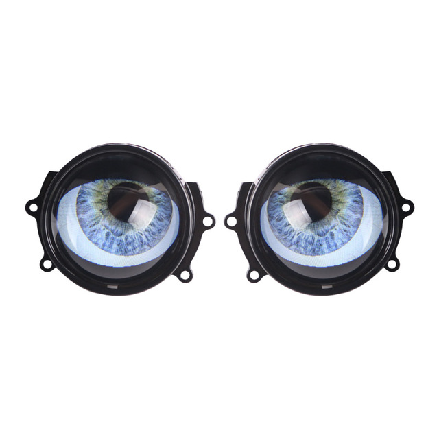 8 Modes Universal Blink Demon Eyes Devil Led Headlights Lens 5V 12V 3.0 Inch Bi Led Projector Car Light Accessories