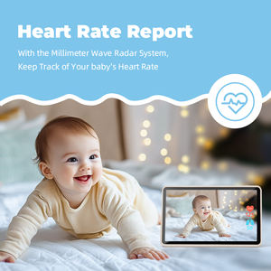 7 pollici Touch Screen Smart Radar Baby Monitor Camera Al recinto virtuale di visione notturna schermo Modulare bambino battito cardiaco del bambino - Product Image 3