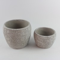 Pots et jardinières en gros avec de nouveaux designs mettant en vedette des pieds en ciment et en bois, jardinière sur pied