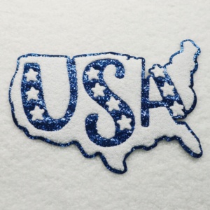 Toppe Ricamate all'Ingrosso per il Giorno dell'Indipendenza, Logo Pace a Due Dita <span class=keywords><strong>Blu</strong></span> e Rosso, Toppe in Ciniglia da Applicare con Ferro da Stiro per il 4 Luglio - Product Image 5