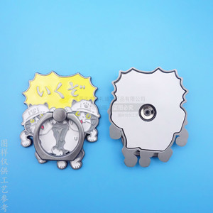 Custom Metal <b>Ring</b> Holder Zinc Alloy Antique Silver <b>Cartoon</b> Anime Phone Stand Desktop Clamp Manual Clip ZHK554213 - Product Image 2