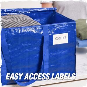 Heavy Duty Extra Large Moving <b>Bags</b> Durable Water and Puncture Resistant Winter Clothes Storage Totes for Moving <b>Bag</b> - Product Image 5