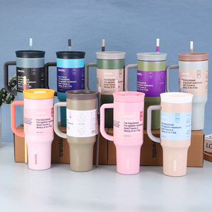 Kustom untuk cangkir 40Oz dengan pegangan baja tahan karat Mug perjalanan Tumbler Bicchiere Isolato Vaso Aislado Gobelet isotermme - Product Image 3